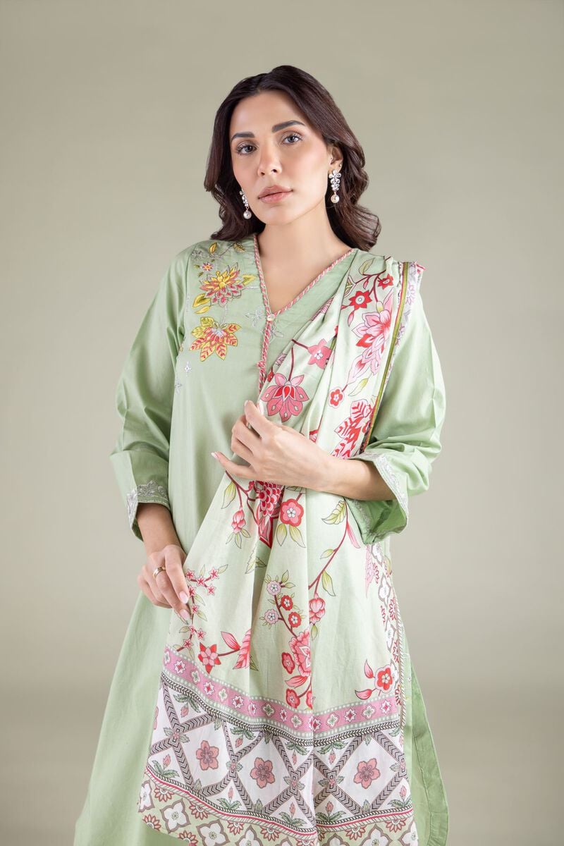 Mint Lawn Dupatta