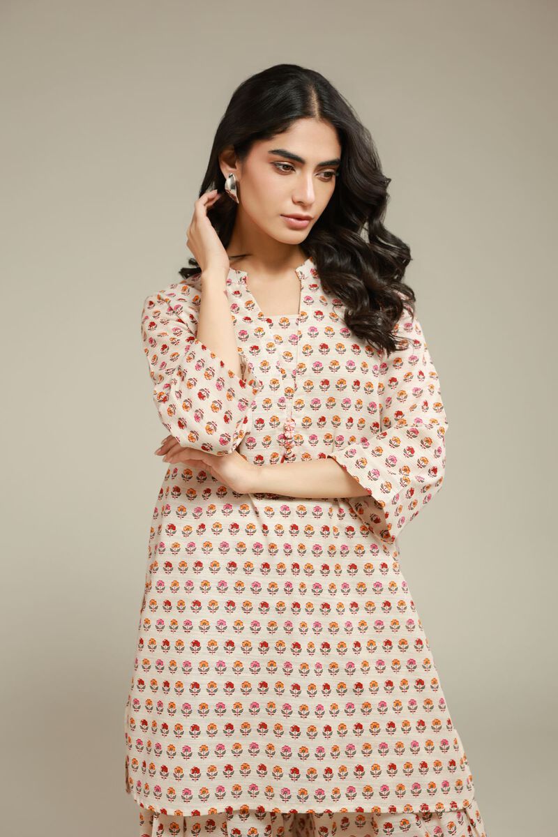 Short Floral Kurta