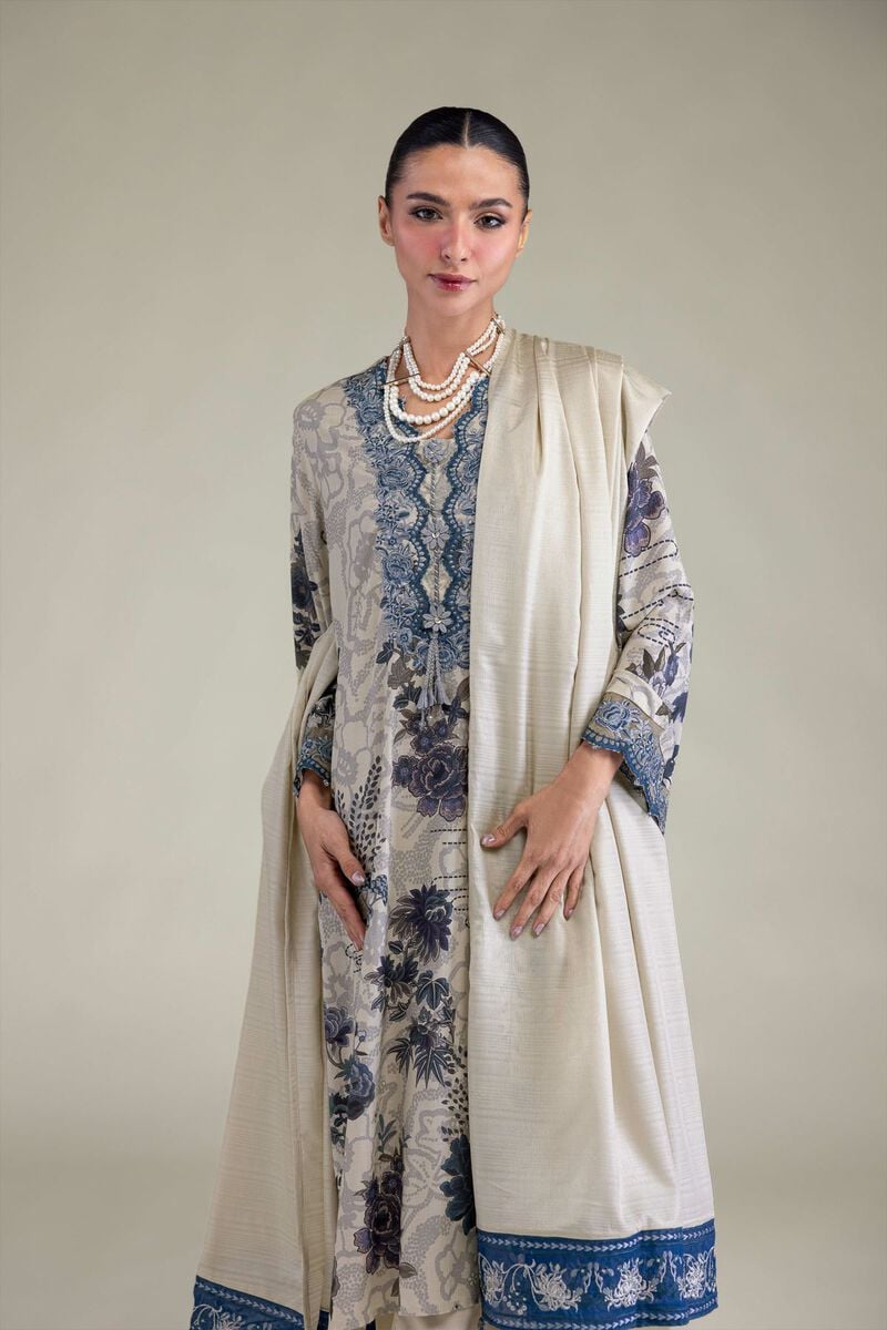 Floral Silk Dupatta