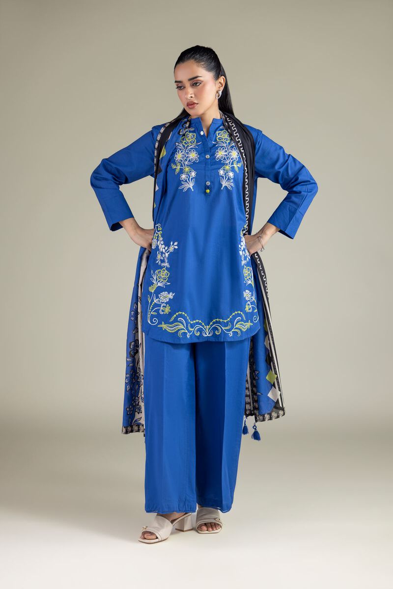 Blue Lawn Dupatta