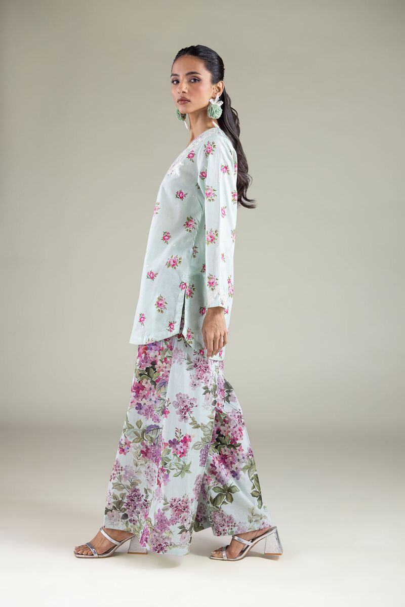 Straight Floral Pants