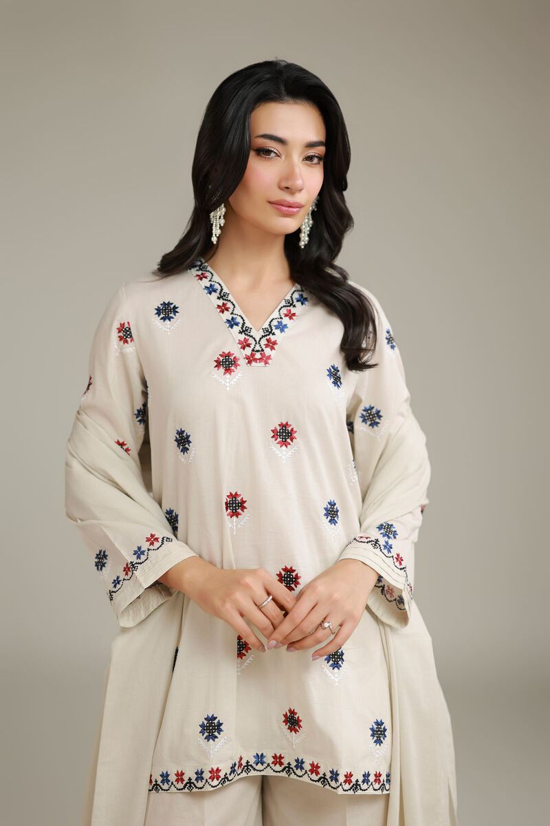 Embroidered Lawn Dupatta