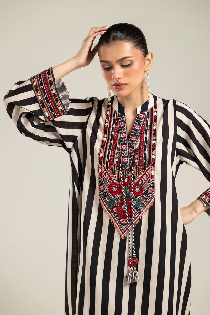 Striped Silk Kurta