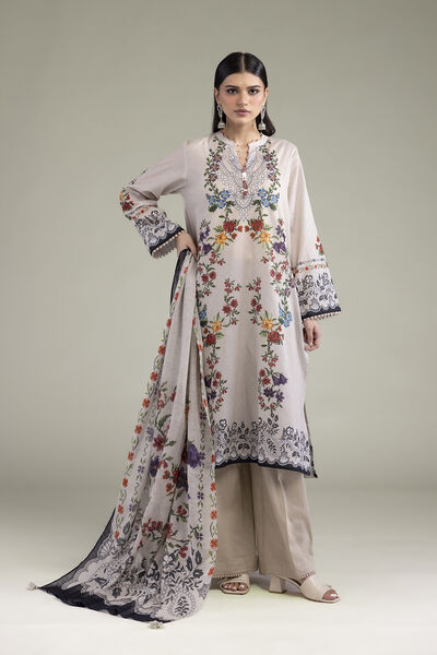 Printed Lawn Fabrics 3 Piece