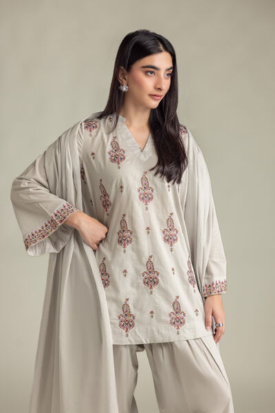 Embroidered Cambric Short Cambric Kurta