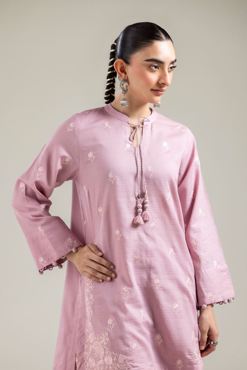 Pink Cotton Kurta