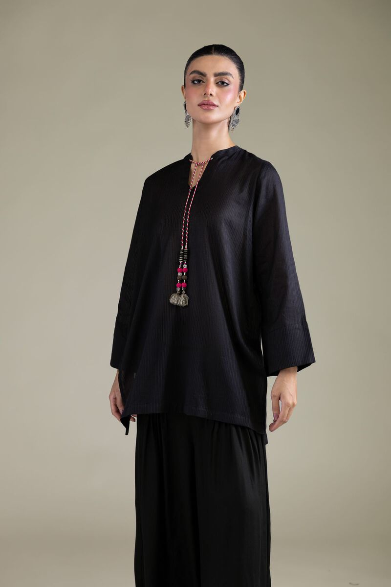 Short Black Kurta