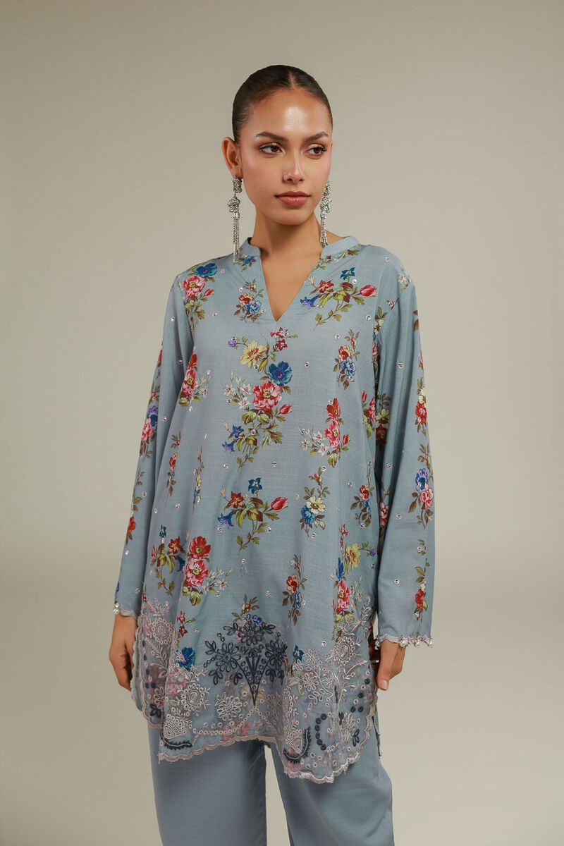 Floral Lace Kurta