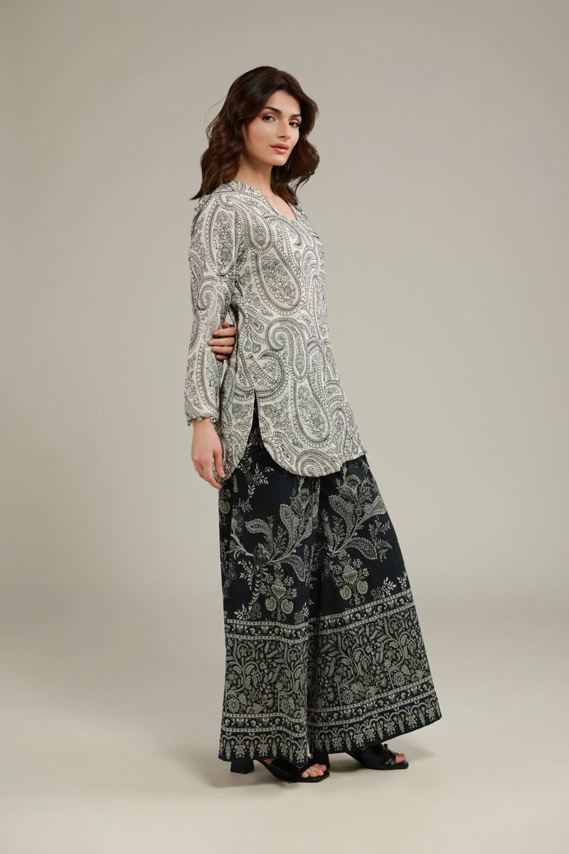 Paisley Wide-Fit Pants