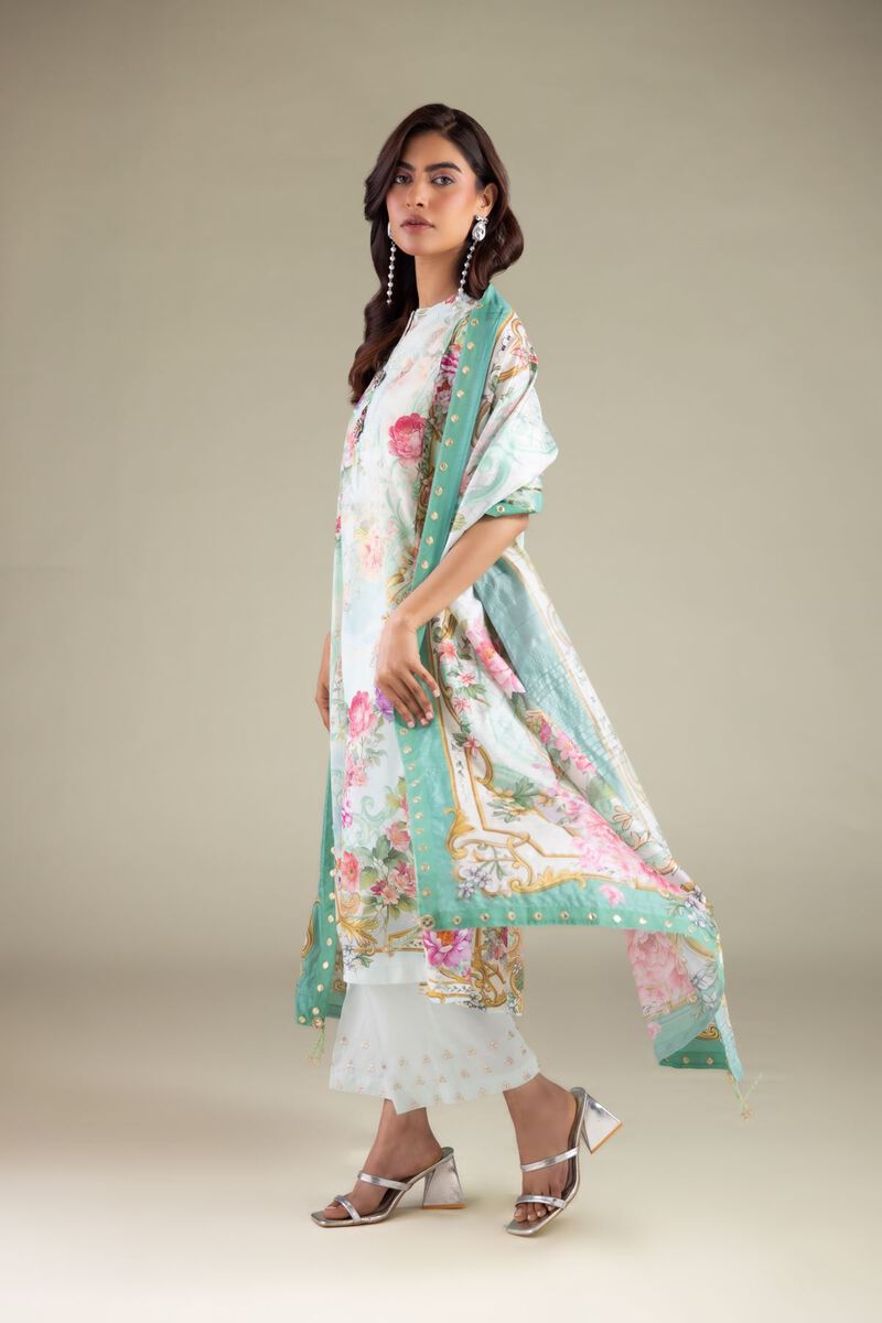 Floral Draped Dupatta