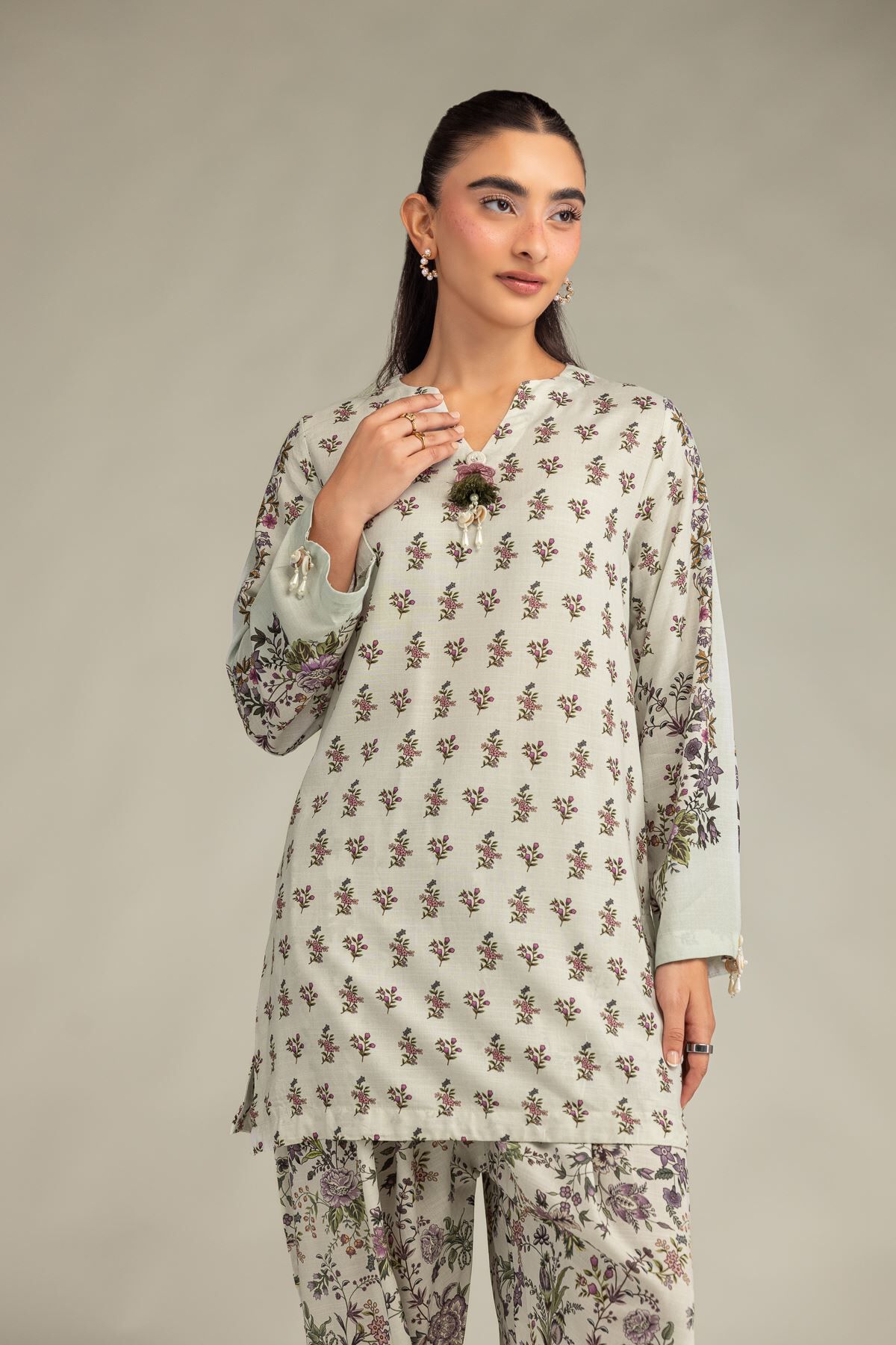 Khaadi - Short Floral Kurta