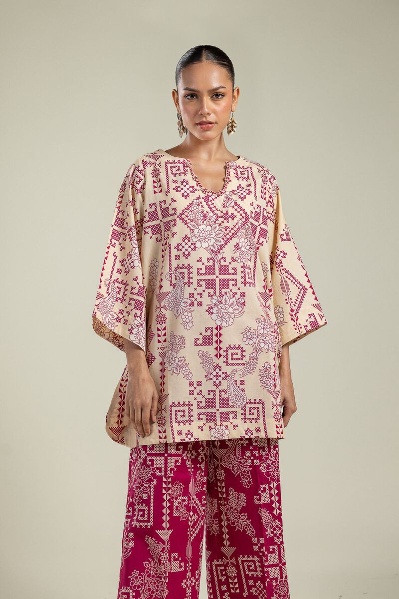 Round V-Neck Kurta view 2