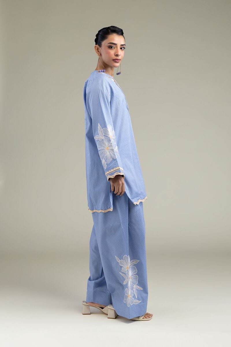 Blue Cotton Shalwar
