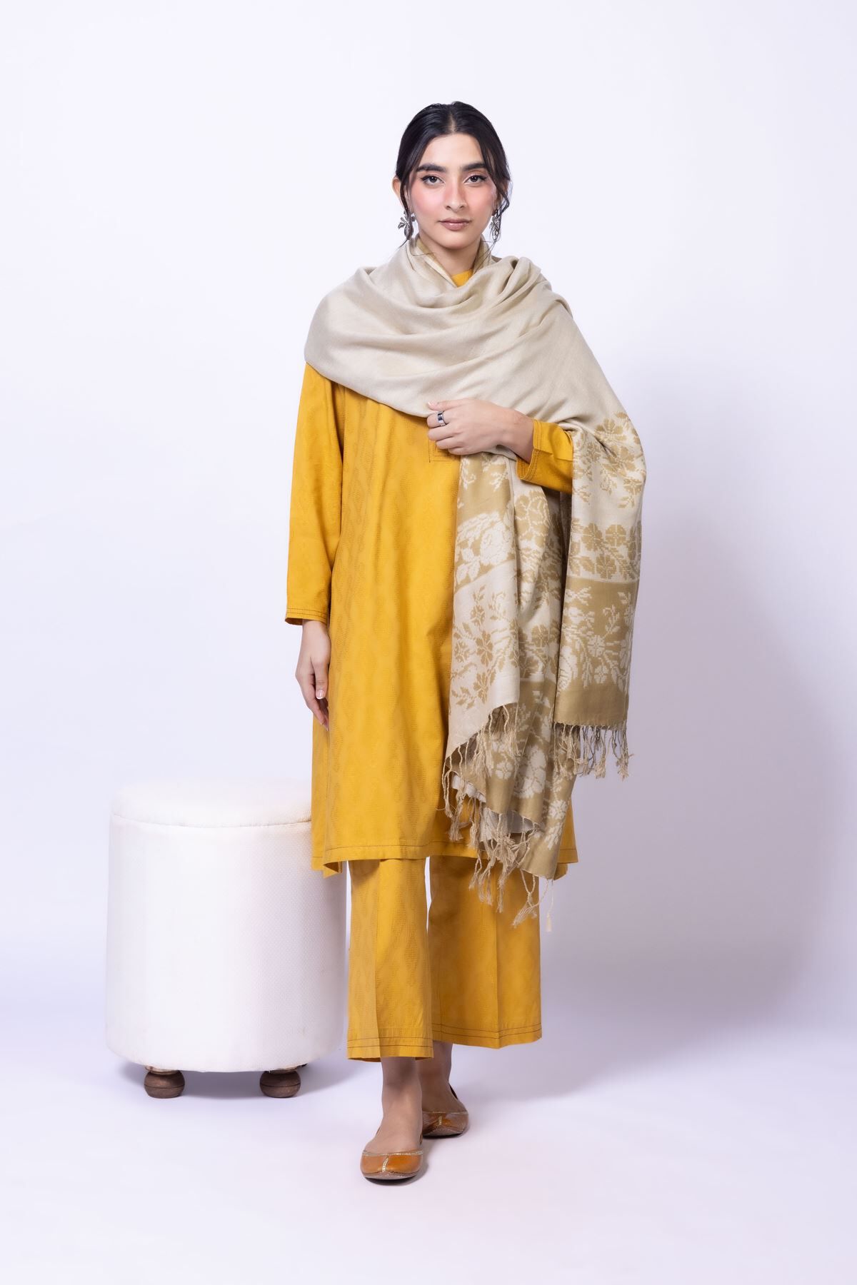 Buy Shawl | 0.0 N/A | OTD4-EX28S-05SB-VG_MULTI | Khaadi Pakistan
