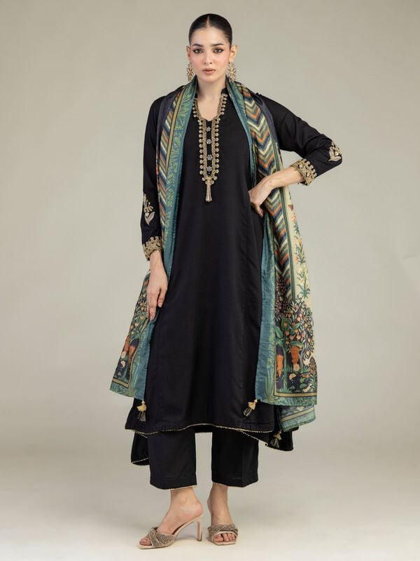 Black Silk Pants