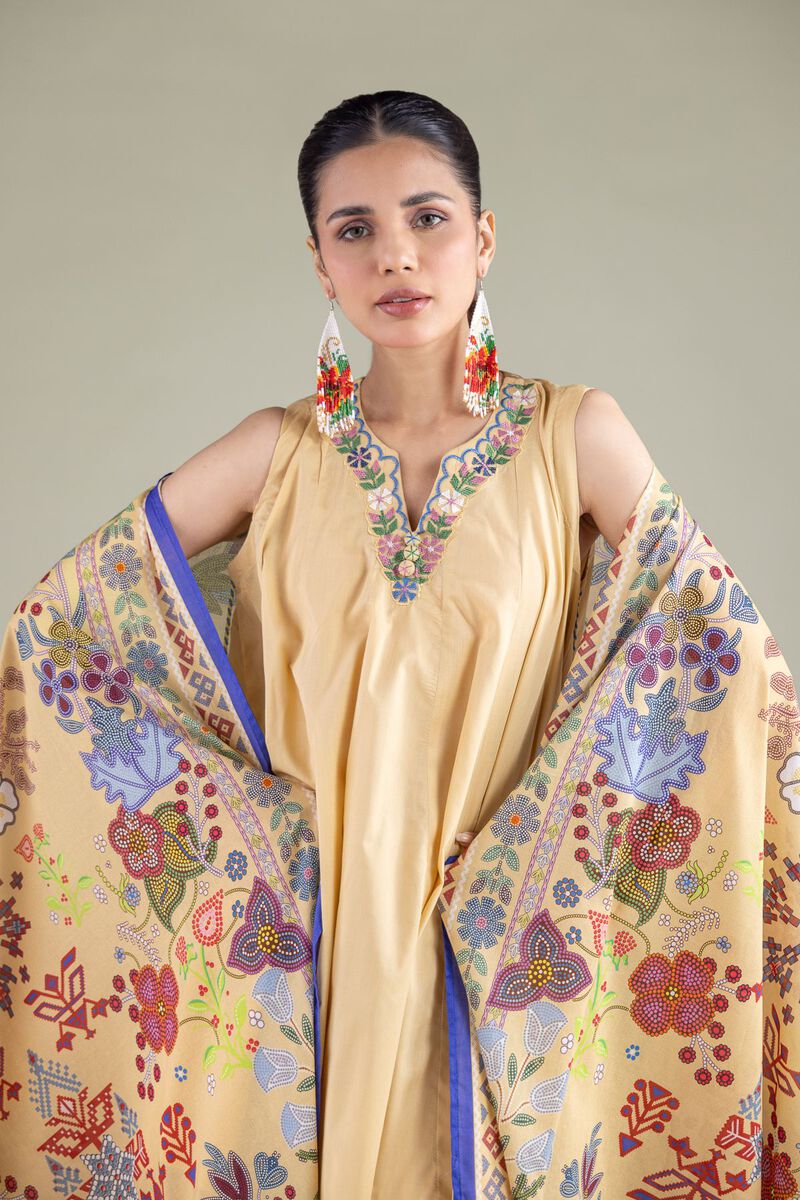 Geometric Threadwork Dupatta