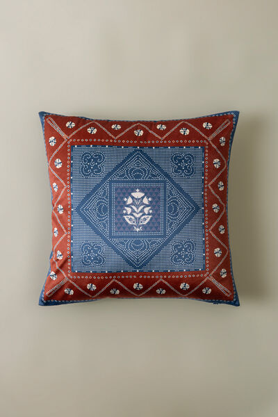 Printed Velvet 16x16in Cushion Cover
