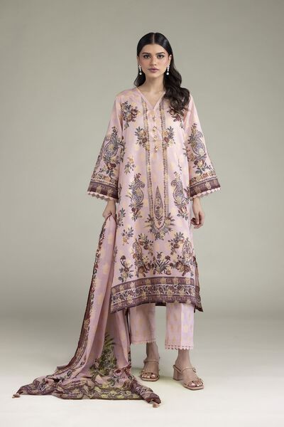 Printed Jacquard Fabrics 3 Piece