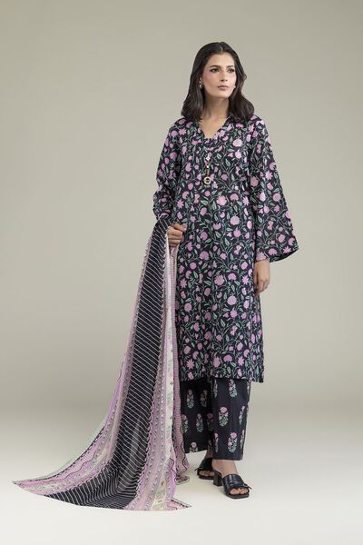 Printed Lawn Fabrics 3 Piece