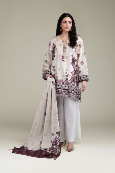 Printed Jacquard Fabrics 3 Piece