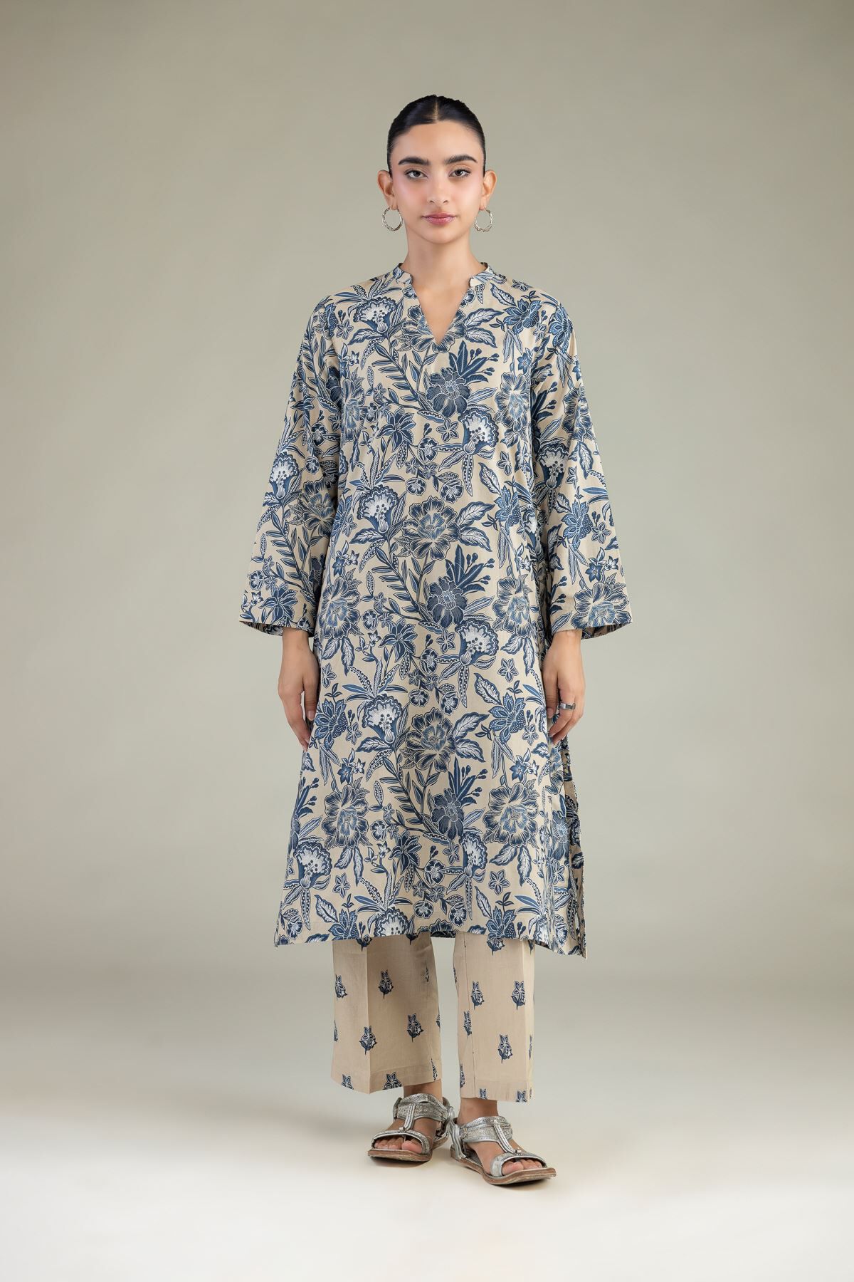Khaadi - Printed Floral Pants