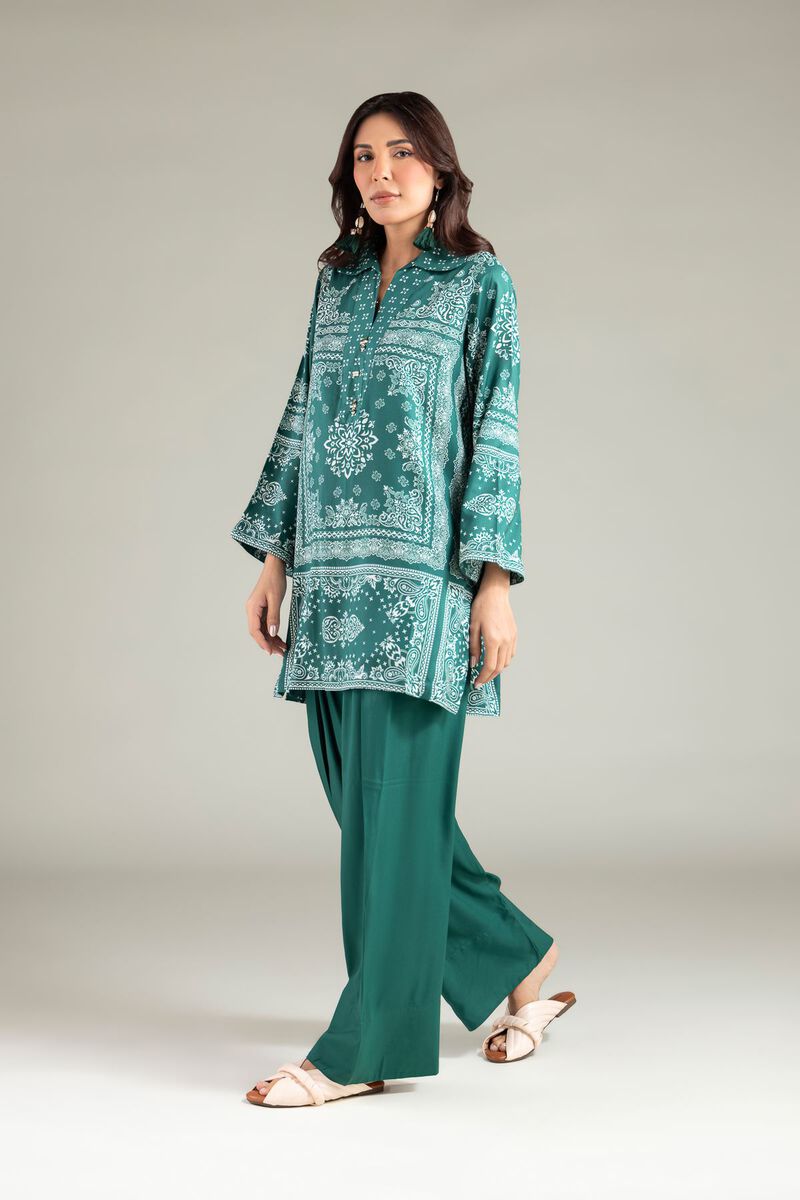 Geometric Wing-Collar Kurta