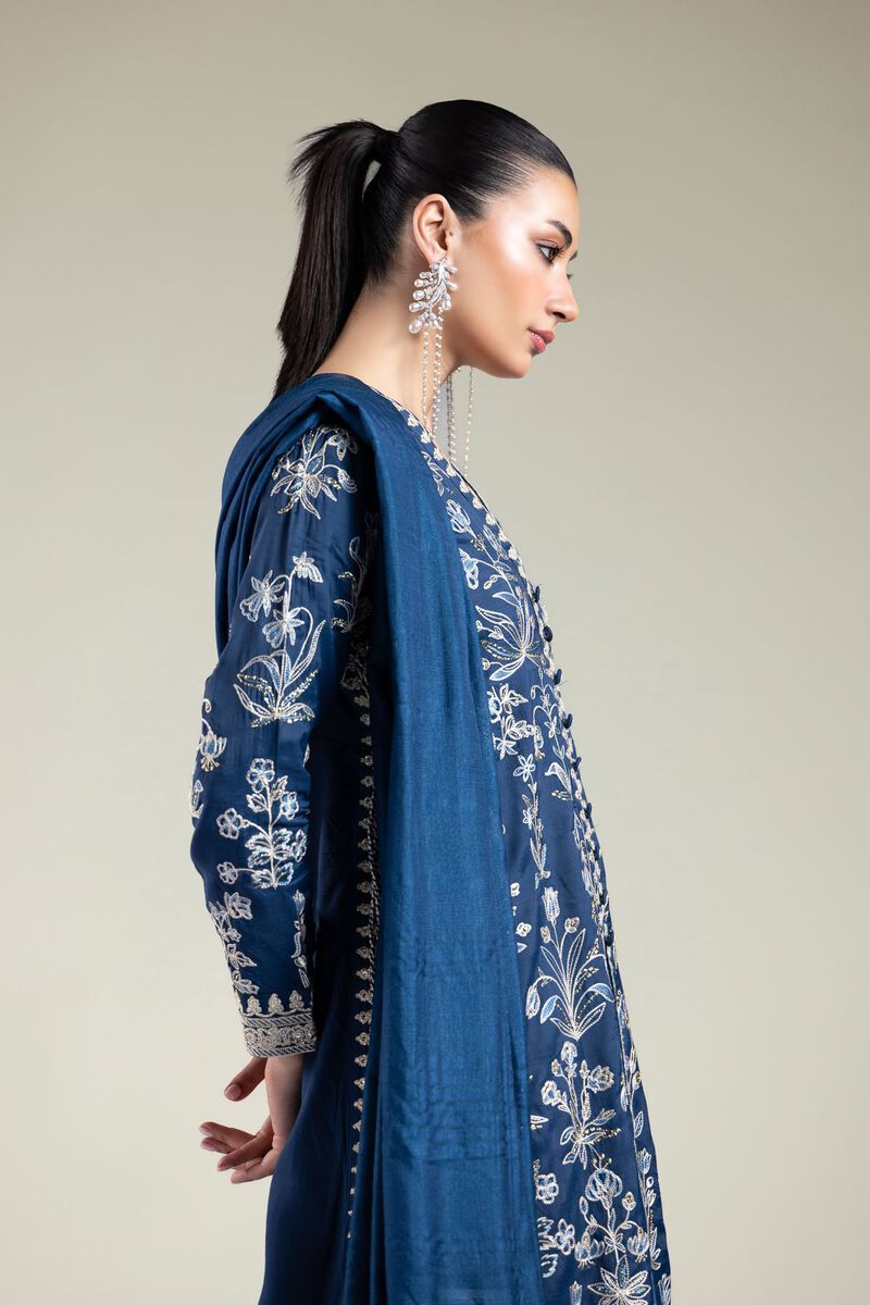 Navy Silk Set