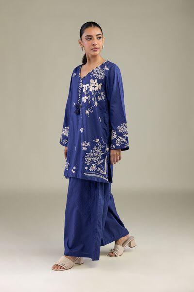 Solid Navy Pants, image 1