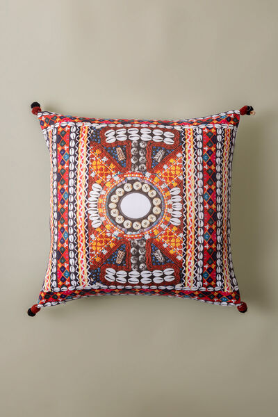 Printed Poly Sateen 16x16in Cushion Cover