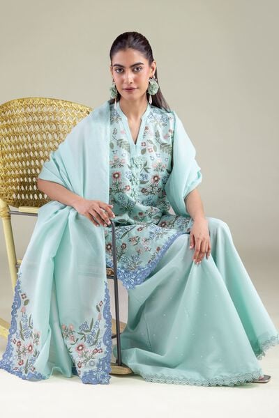Floral Sleeveless Kurta, image 1