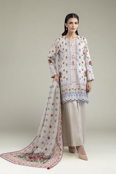 Printed Lawn Fabrics 3 Piece