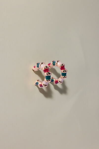 Solid Metal Single Earrings