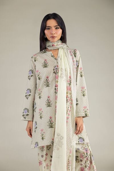 Printed Lawn Dupatta, image 1