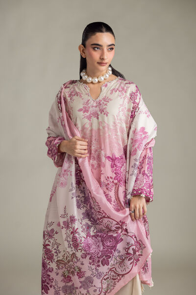 Printed Mesuri Floral Mesuri Dupatta