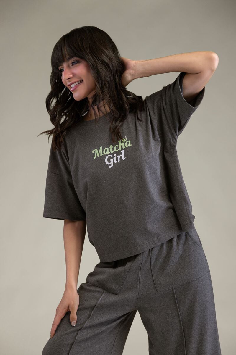 Gray Round-Neck T-Shirt