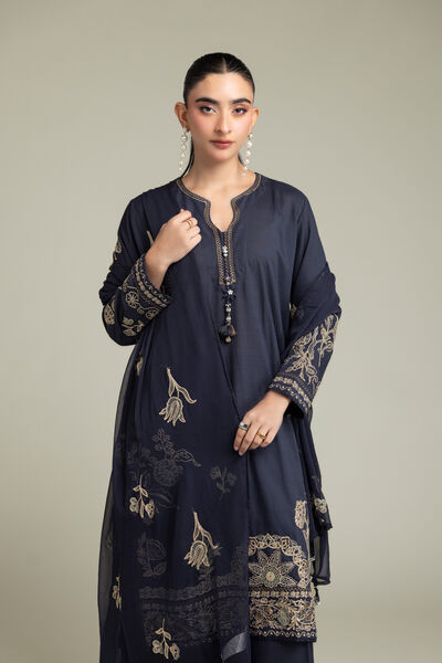 Embroidered Chiffon Floral Chiffon Dupatta