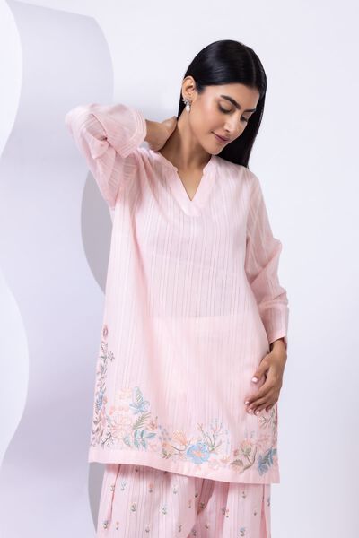 Embroidered | Leno | Kurta | PKR 2,250
