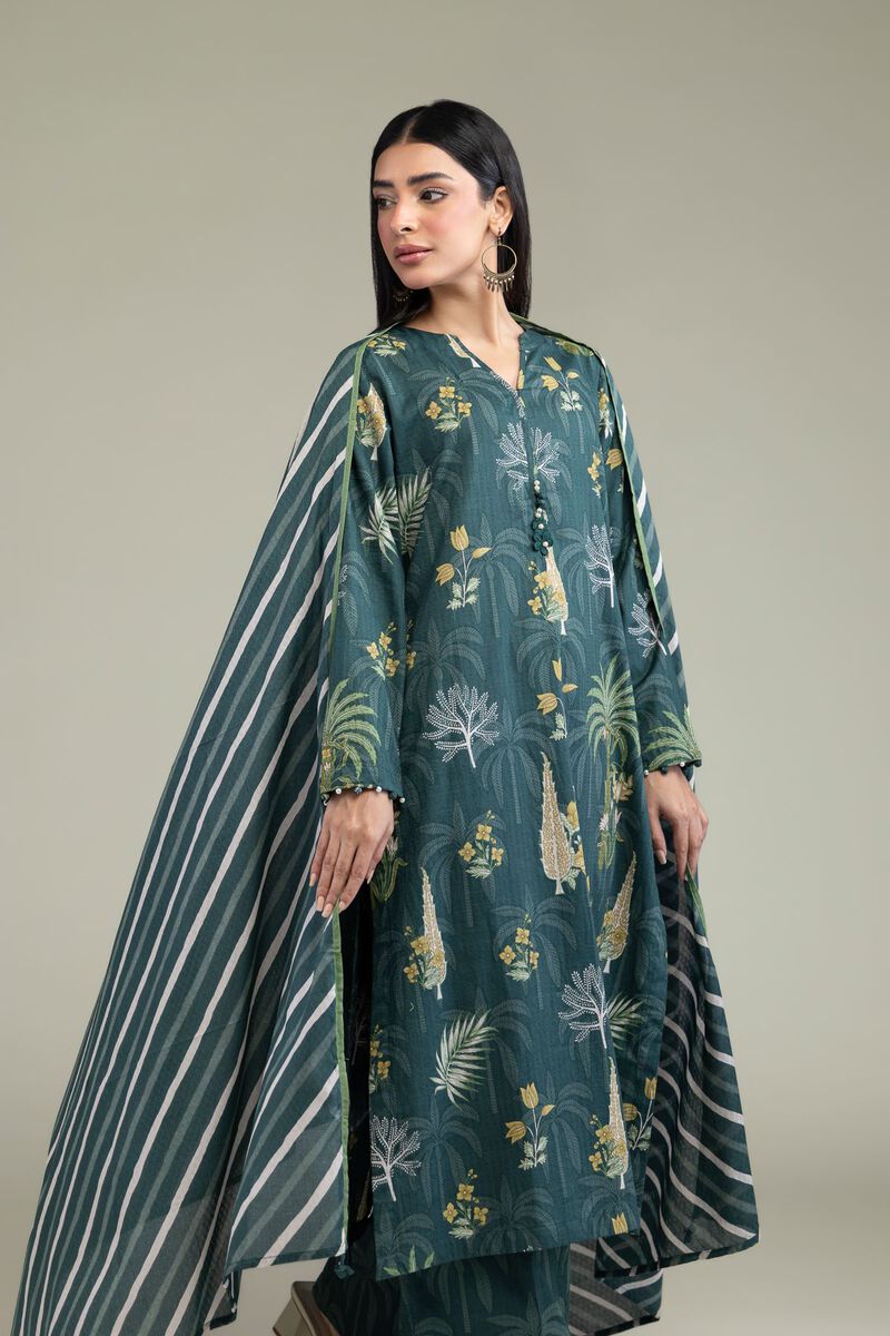 Floral V-Neck Kurta