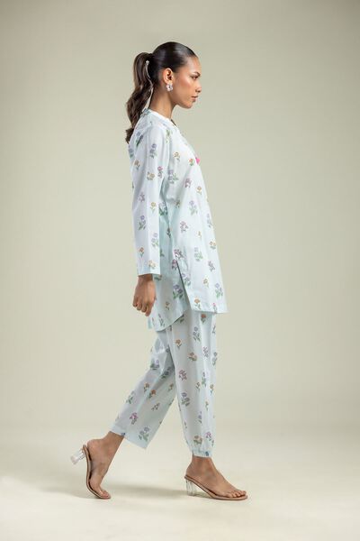 Blue Floral Shalwar, image 1