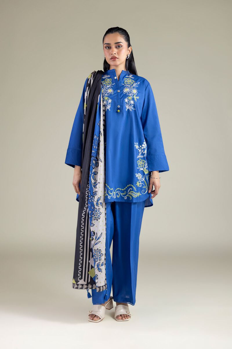 Blue Lawn Dupatta