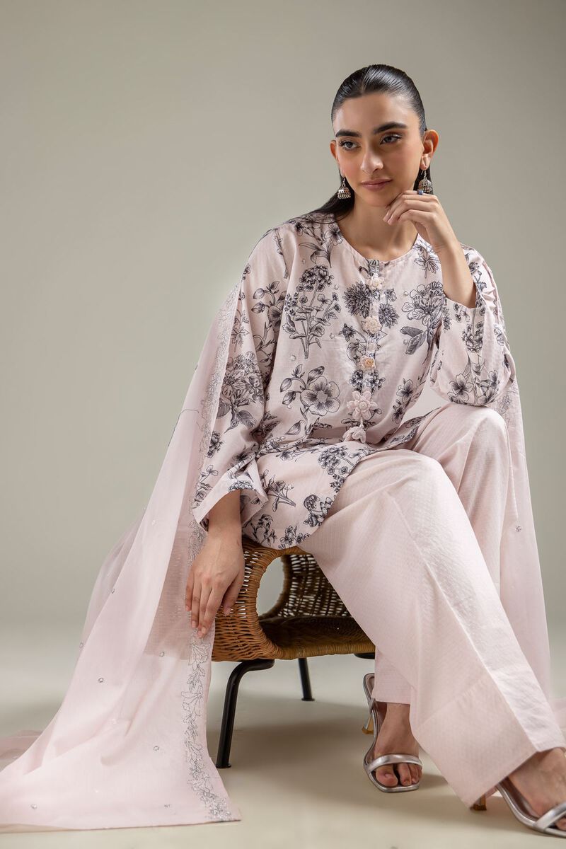 Pink Cotton Kurta