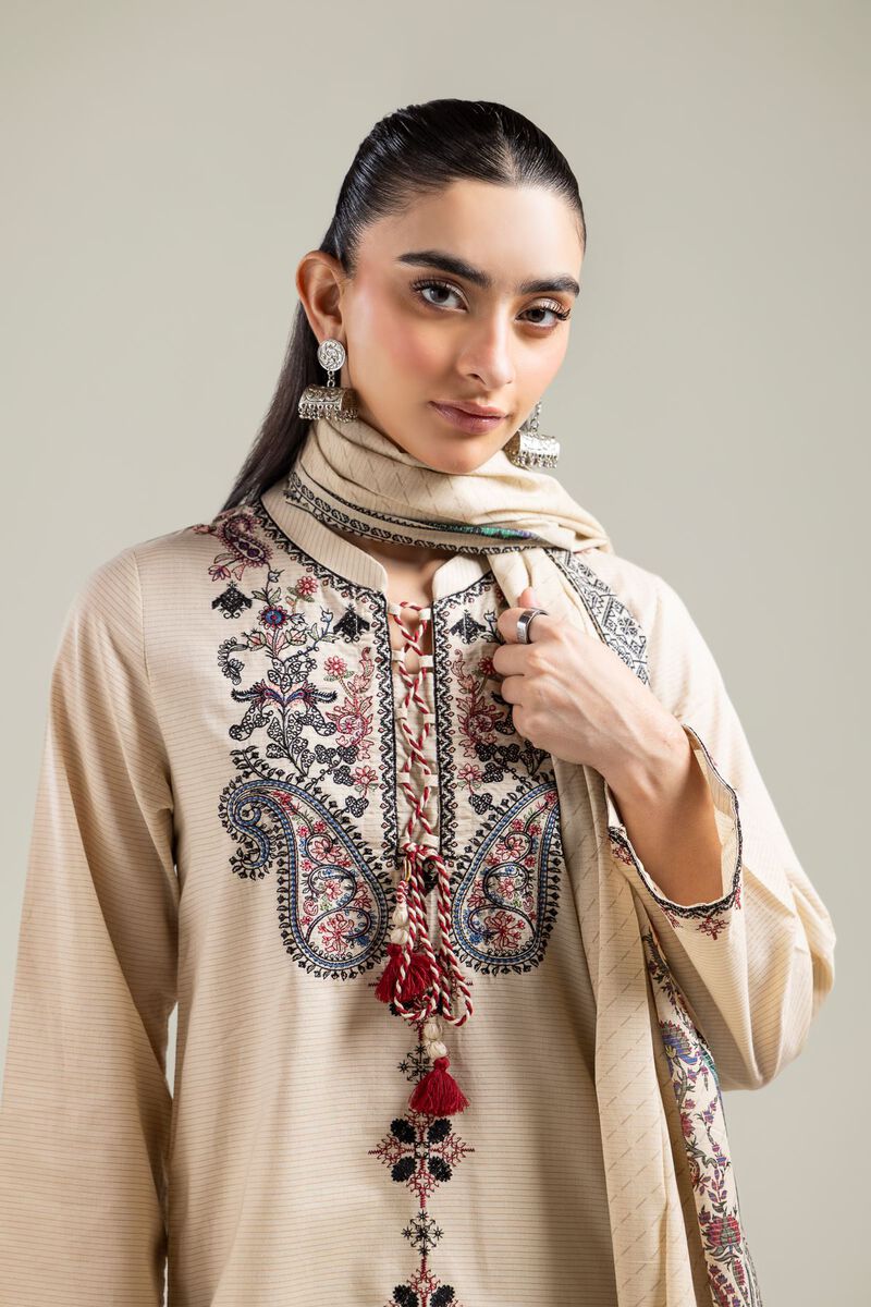 Geometric Tassel Dupatta