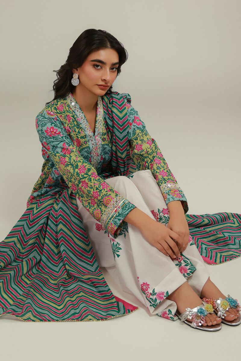 Floral Mirror Kurta