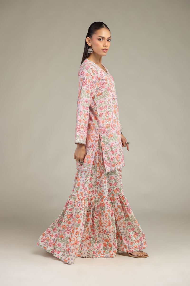 Cotton Floral Pants