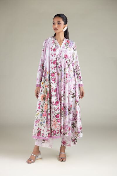 Floral Straight Pants, image 1