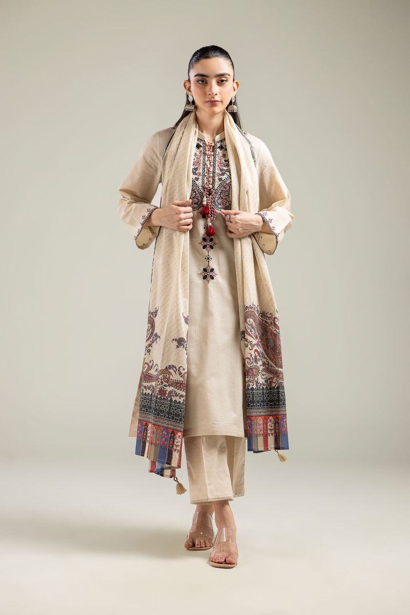 Geometric Tassel Dupatta