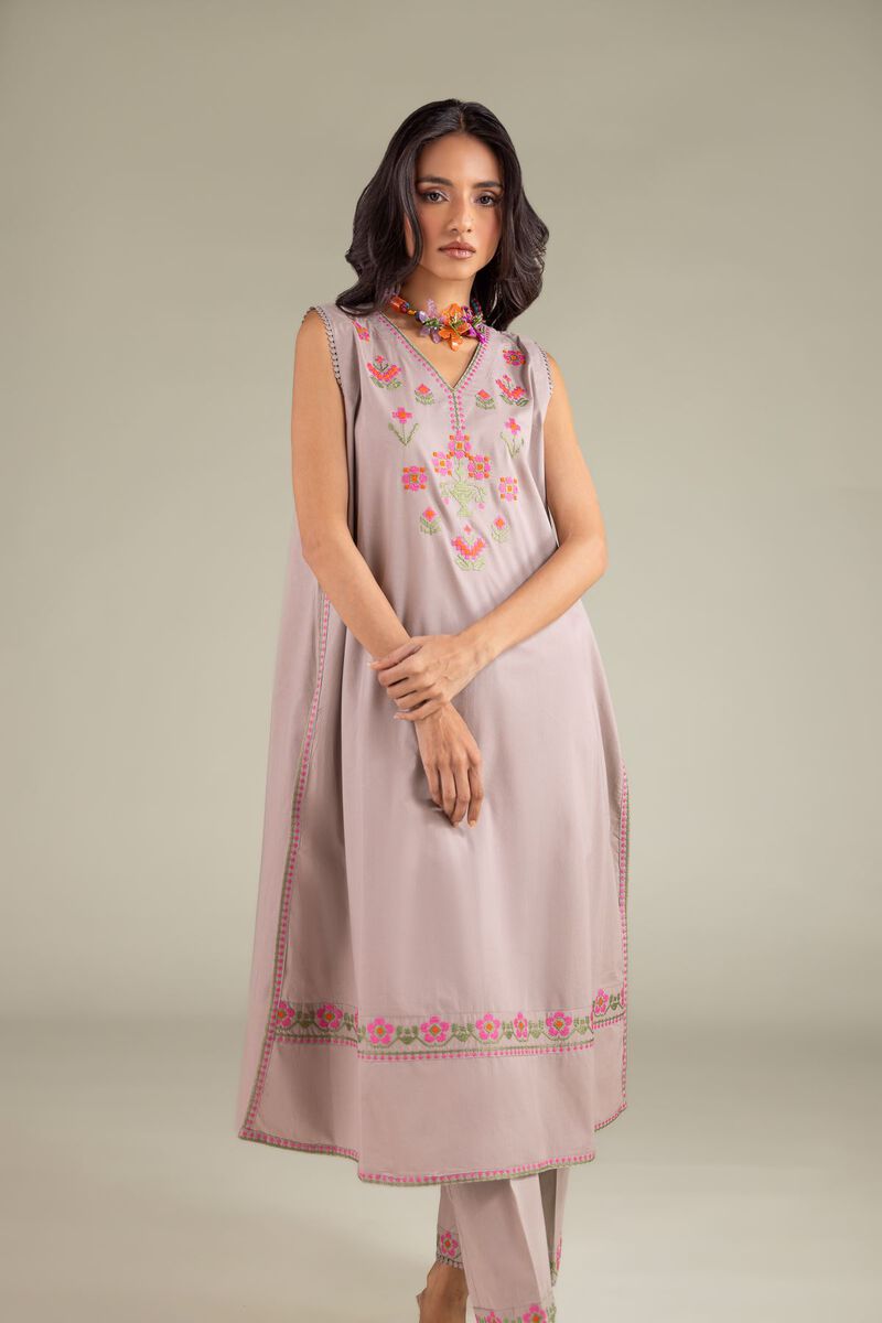 Floral Sleeveless Kurta
