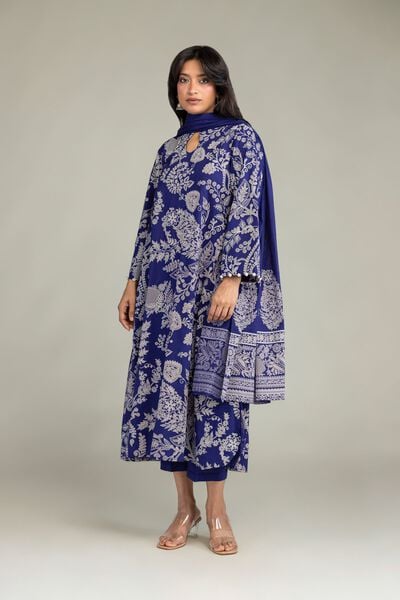 Floral Navy Pants, image 1
