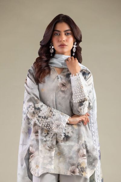Floral Embellished Kurta, image 1