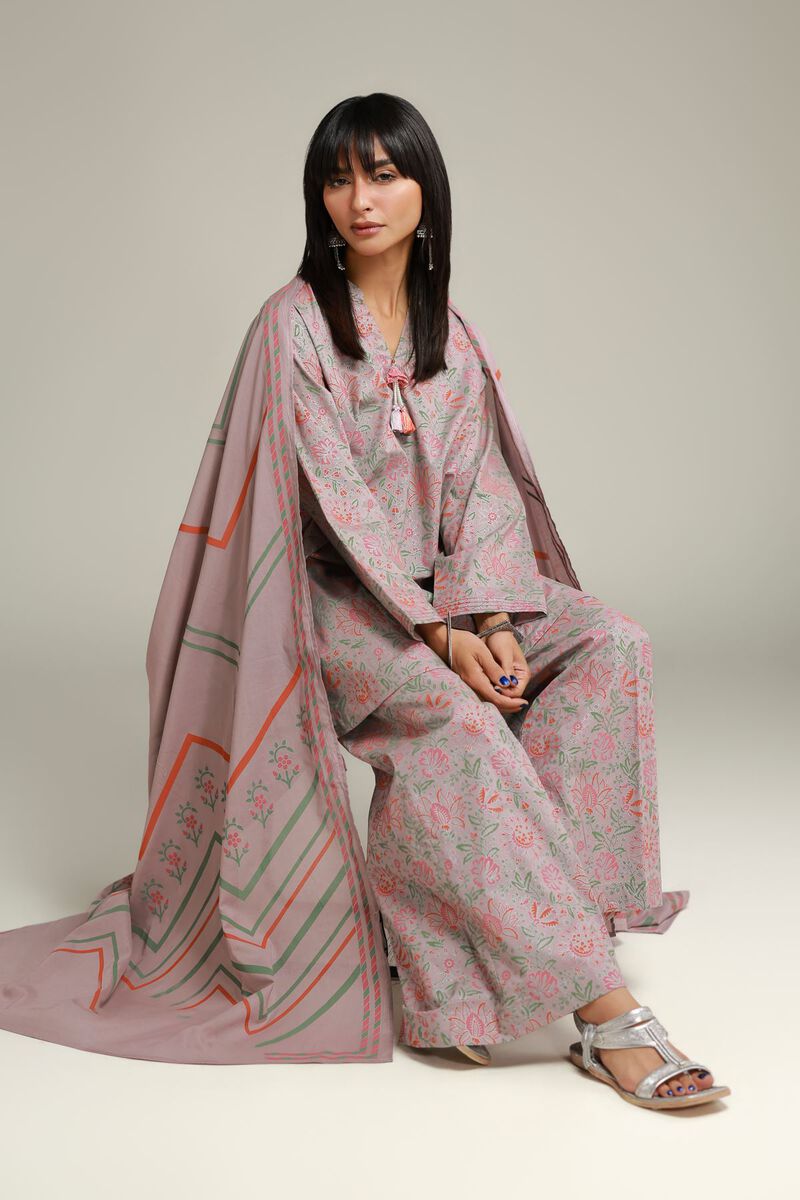 Floral Lawn Dupatta